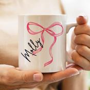 Personalised Bow Mug - ForYou.ie image