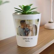 Personalised Photo Upload Plant Pot - ForYou.ie image