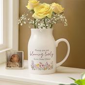 Personalised Wild Flower Jug Vase - ForYou.ie image
