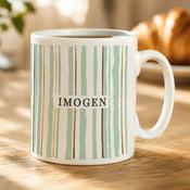 Personalised Striped Mug - ForYou.ie image
