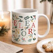 Personalised Christmas Pattern Mug - ForYou.ie image