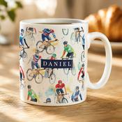 Personalised Cyclist Icons Mug - ForYou.ie image