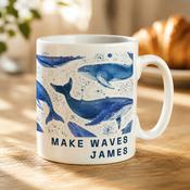 Personalised Whales Mug - ForYou.ie image