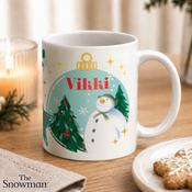 Personalised The Snowman Christmas Wishes Mug - ForYou.ie image