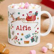 Personalised Christmas Characters Plastic Mug - ForYou.ie image
