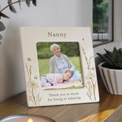 Personalised Bees &amp; Daisy Ceramic 4x4 Frame - ForYou.ie image