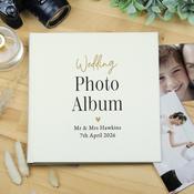 Personalised Black &amp; Gold Free Text Square Album - ForYou.ie image