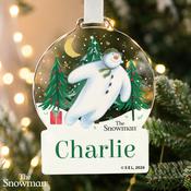 Personalised The Snowman Christmas Wishes Acrylic Decoration - ForYou.ie image