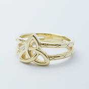 Gold-Plated Trinity Knot Ring image