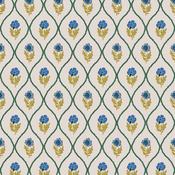 Joules Wallpaper Trellis Floral Creme Gold image