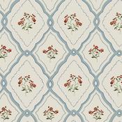 Laura Ashley Wallpaper Pinford Trellis Pale Seaspray Blue image