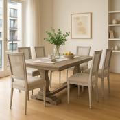 Sofia Dining Table 1.8m Smoked Oak image