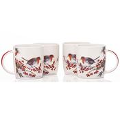 Newgrange Living Robin Bone China Mugs Set of 4 image