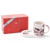 Newgrange Living Robin Mug and Snack Tray Set image