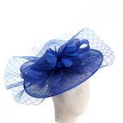 Ethereal Aviary Large Fascinator in Royal Blue image