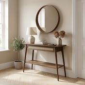 Barrali Smoked Oak Console Table – 110 x 75cm image