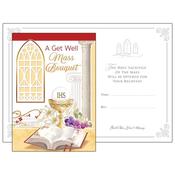 A Get Well Mass Bouquet Card with Insert