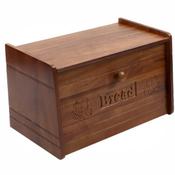 Acacia Carved Bread Bin image
