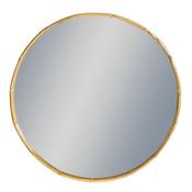 Antique Gold Round Bamboo Wall Mirror image