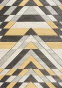 Asher Geometric Rug Grey-Mustard image