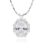 Bamboo Glam Silver Plated Necklace image