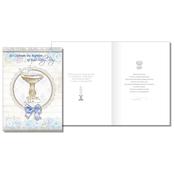 Baptism of Your Baby Boy Card with Insert image