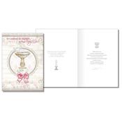 Baptism of Your Baby Girl Card with Insert image