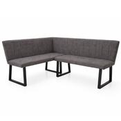 Bayron Fabric Dining Bench Charcoal image
