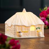 Belleek Irish LED Cottage Lamp – Handcrafted LED Home Decor Piece