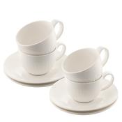 Belleek Living Erne Teacup and Saucer Set of 4 image