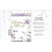 Birthday Blessings Card with Insert image