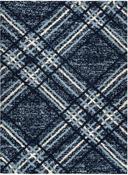 Blaze Geometric Rug 02 Navy Blue image
