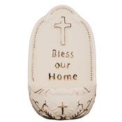 Bless Our Home Porcelain Holy Water Font