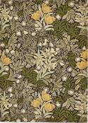 Morris &amp; Co Bower Floral Rug Twining Vine Green image