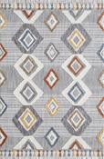 Broadway Geometric Rug - 5182A Grey &amp; White image