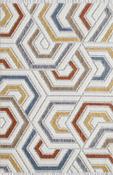 Broadway Geometric Rug - 5185A Ivory &amp; Yellow image
