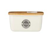Living Cream Butter Storage &amp; Spatula Set with Bamboo Lid – Food Preparation Butter Dish &amp; Spreader