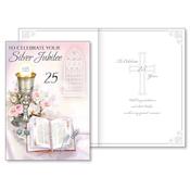 Celebrate Your Silver Jubilee Card with Insert image
