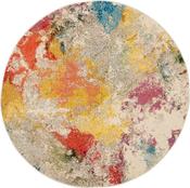 Nourison Celestial Rug CES12 Ivory Multicolor Round image