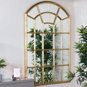 Celine Window Mirror 100x150cm – Gold Arched Wall Mirror image