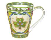 Celtic Shamrock Bone China Mug image
