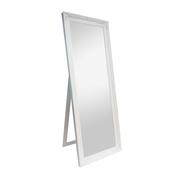 Chateau Wide Cheval Mirror Biscuit – Elegant Rectangle Floor Mirror image