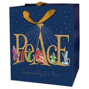 Christmas Gift Bag Peace Nativity