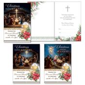 Christmas Mass Bouquet Card Nativity Designs