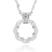 Circle of Pearls Silver Plated Necklace image