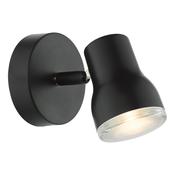 Clint Bathroom Wall Lamp Spotlight Matt Black IP44 - Bathroom Light