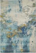 Concept Looms LUX04 Washable Rug Blue Gold