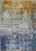 Concept Looms LUX06 Washable Rug Blue Copper