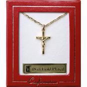 Confirmation Gold Plated Crucifix Necklace image