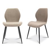 Conrad Fabric Dining Chair Stone Pair image